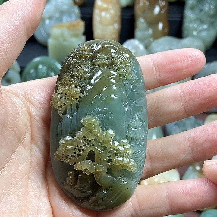 和田玉未镶嵌颈饰