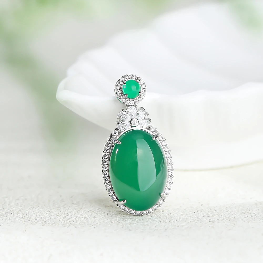 【星光村小飞XX10】玉髓蛋面吊坠