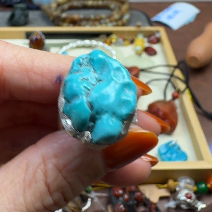 春***泥翡翠散珠翡翠随形原石手工打造翡翠