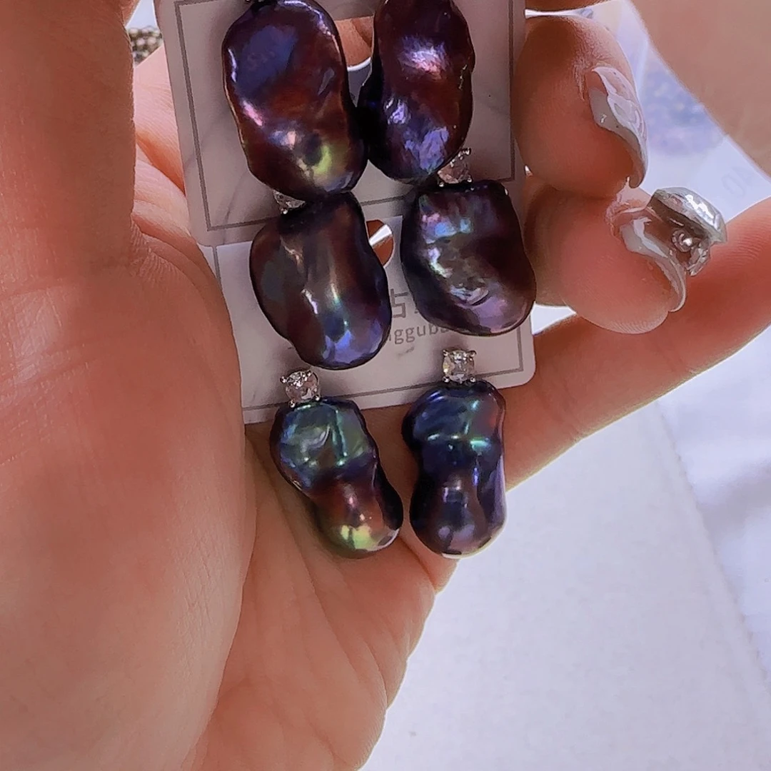 银S925镶嵌项链定制多样性发货发其一590淡水珍珠