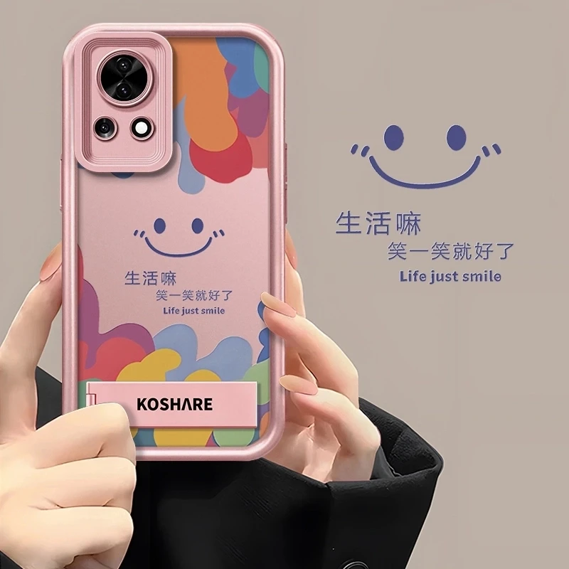 适用于华为Nova13创意多巴胺笑脸笑一笑全包防摔天眼软壳