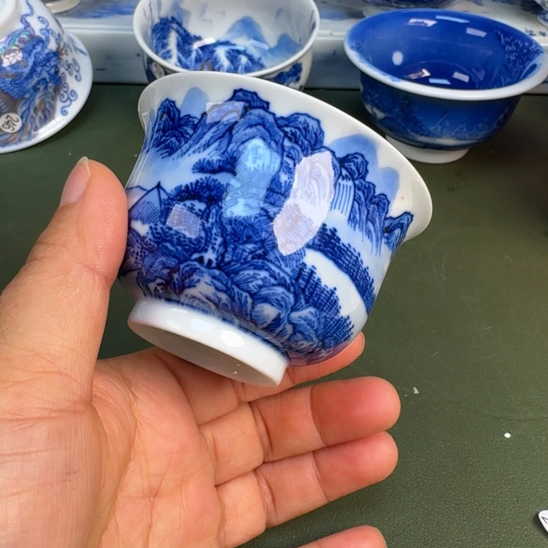 陶景德镇纯手绘茶具圆圆257