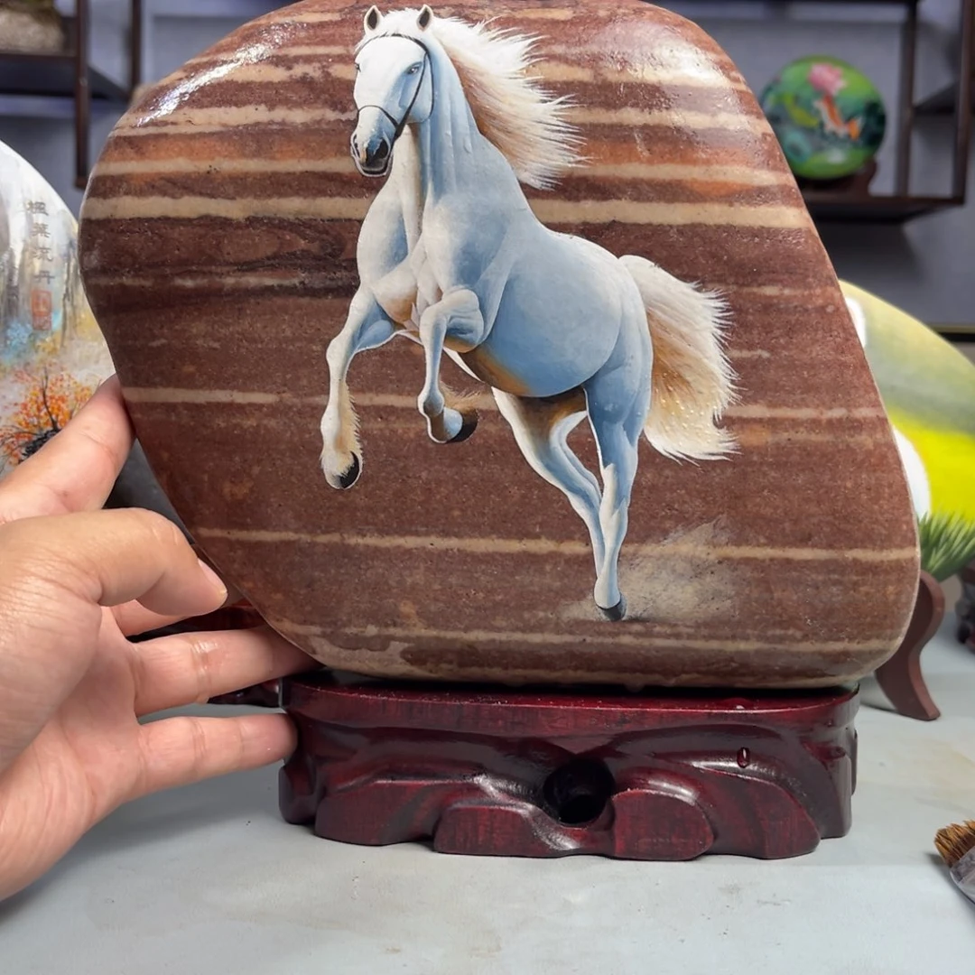 石材马到成功作品