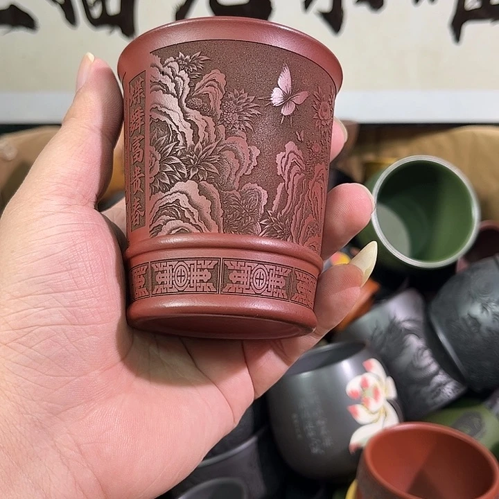 茶杯紫砂全手工紫砂主人杯