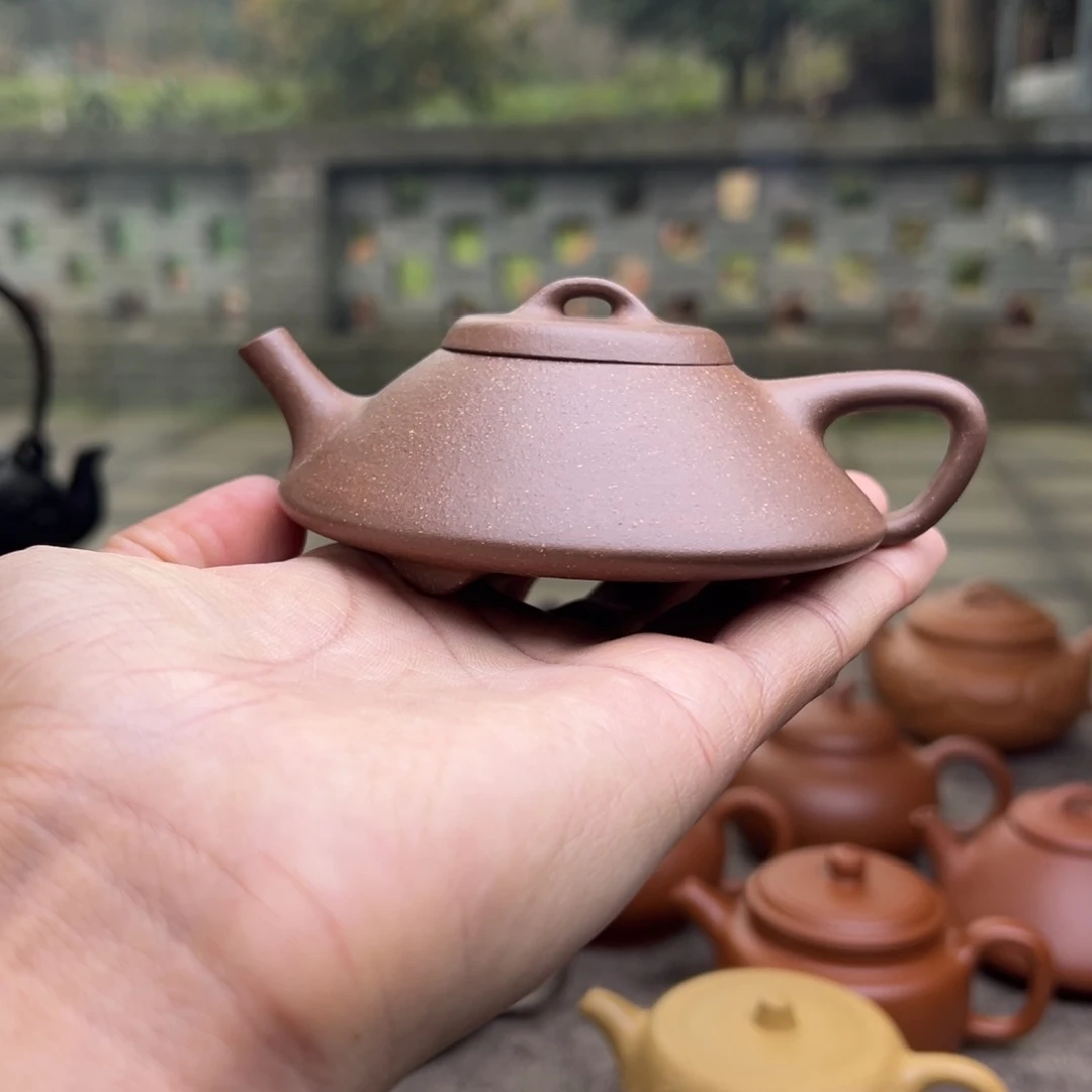 紫泥茶壶利****！天青合瓢