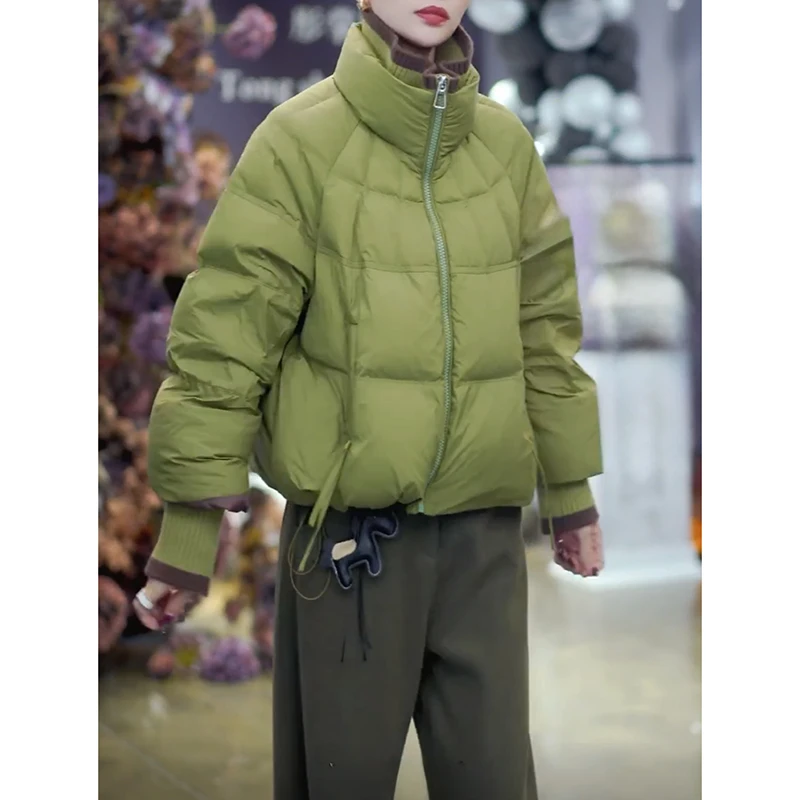 复古时尚网红加厚棉袄女2025冬季新款高级感韩版时尚减龄棉衣外套