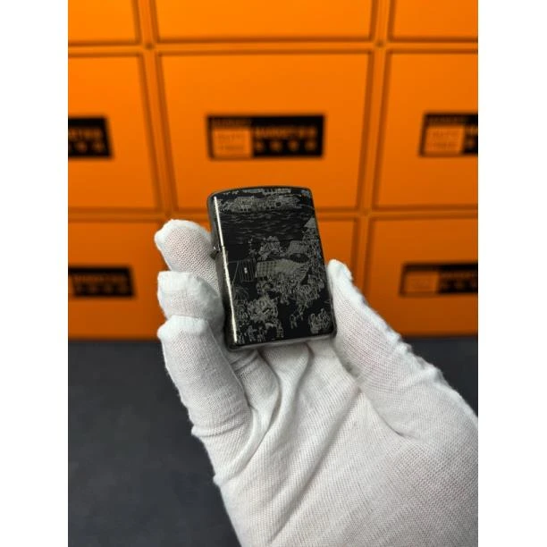 ZORRO佐罗防风煤油打火机亮铬清明上河图（需自备油）