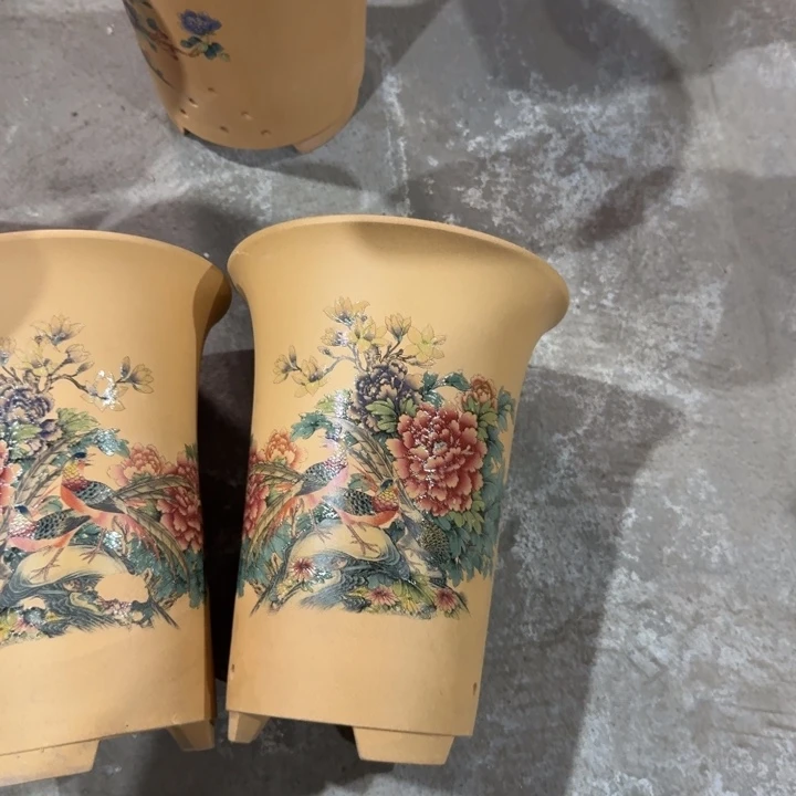 紫砂紫砂花盆破损补发高度22口径17俩只