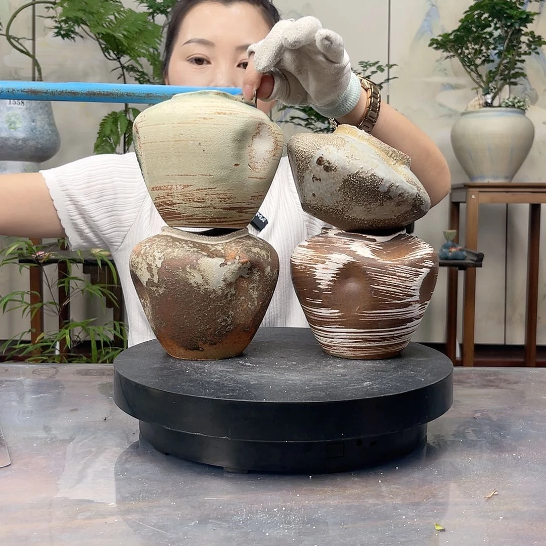 紫砂花盆王嫂花盆直播0604-纯手工 四个小可爱