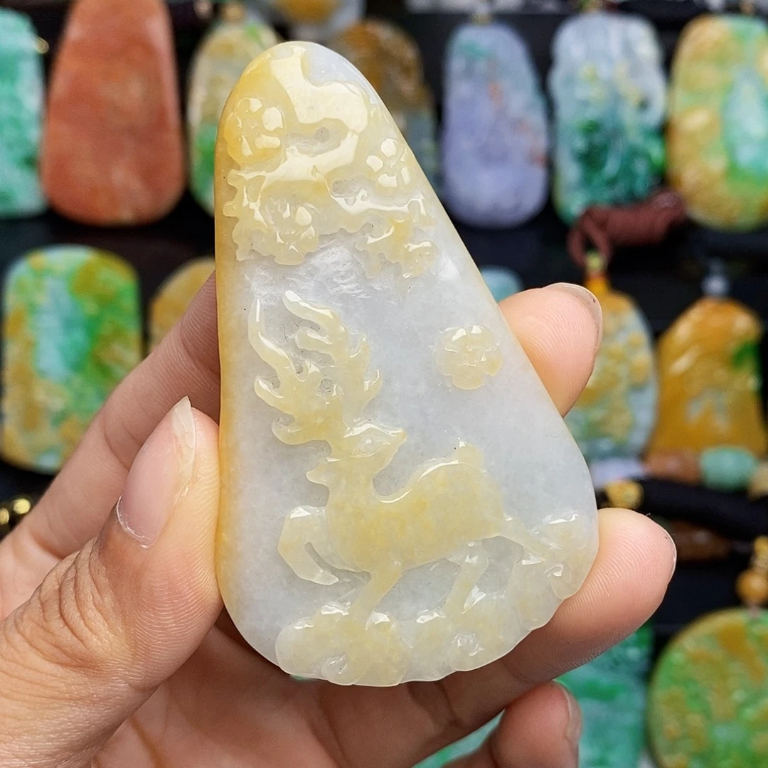 颈饰未镶嵌翡翠翡翠A货一物一证福利价
