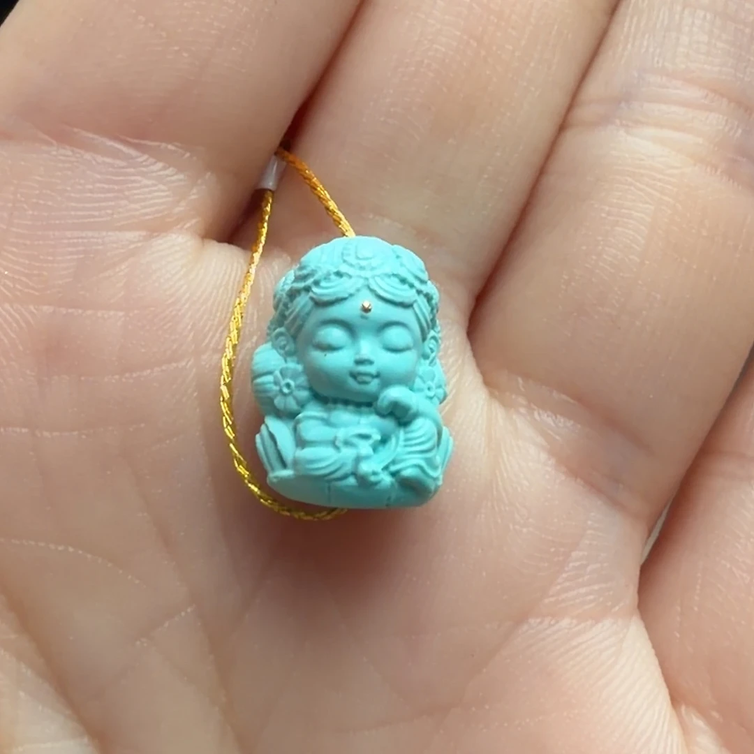 绿松石未镶嵌颈饰