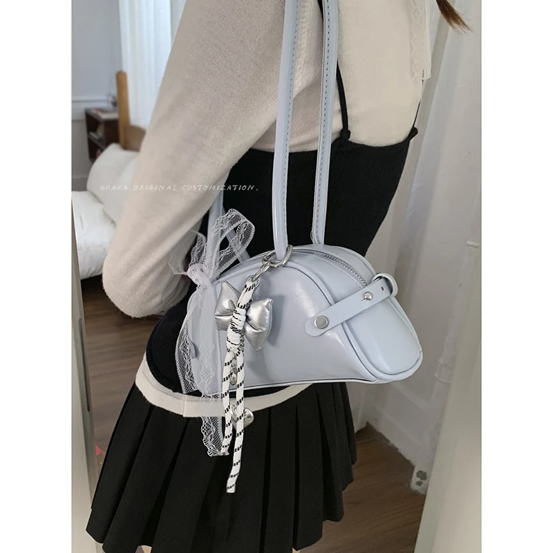 韩国小众腋下包包女2025新款春季时尚手提枕头包百搭通勤单肩包