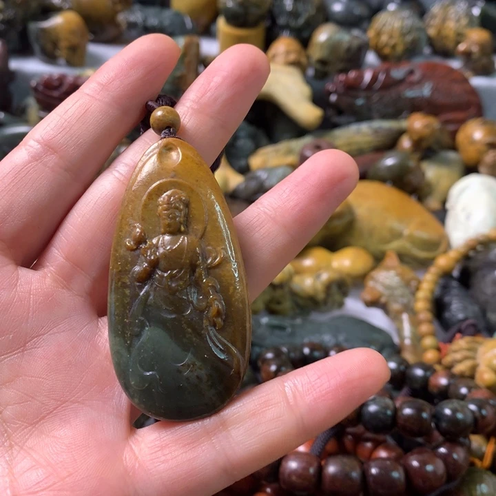 未镶嵌岫岩河磨玉（透闪石质玉）笔搁