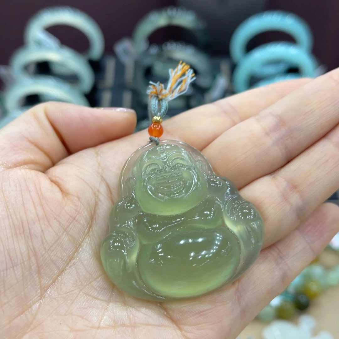 爱***涡未镶嵌蛇纹石玉手镯