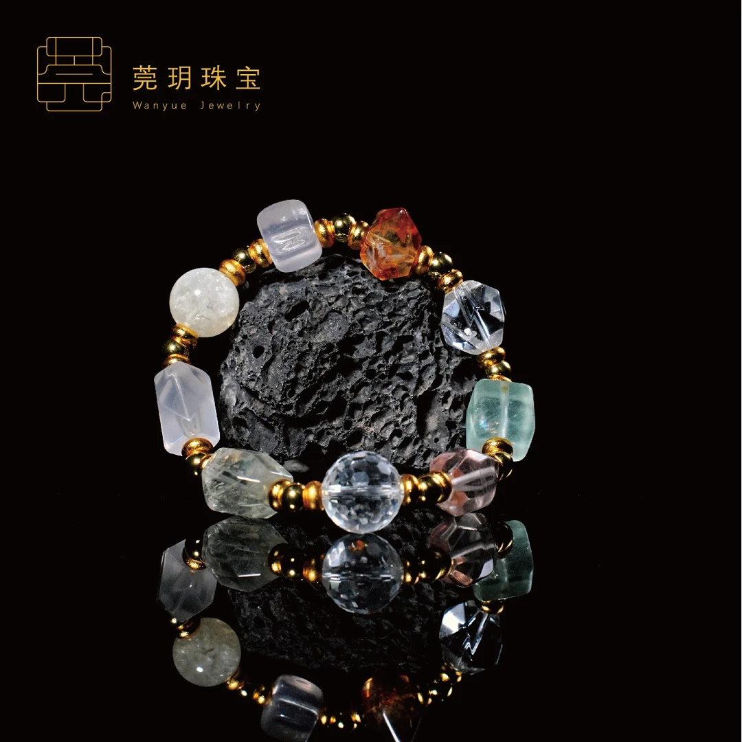 【流光】白水晶 百搭手串（天然珠宝多样性发）