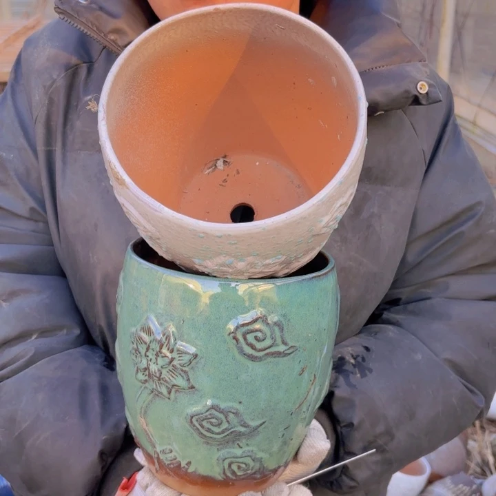 红陶口径 高度 花盆 16 20