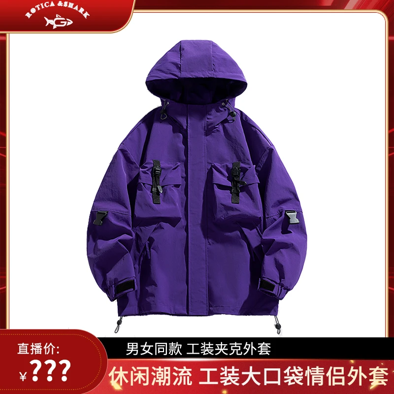 J98洛蒂卡鲨鱼男女同款夹克外套秋季新款时尚休闲大口袋工装外套
