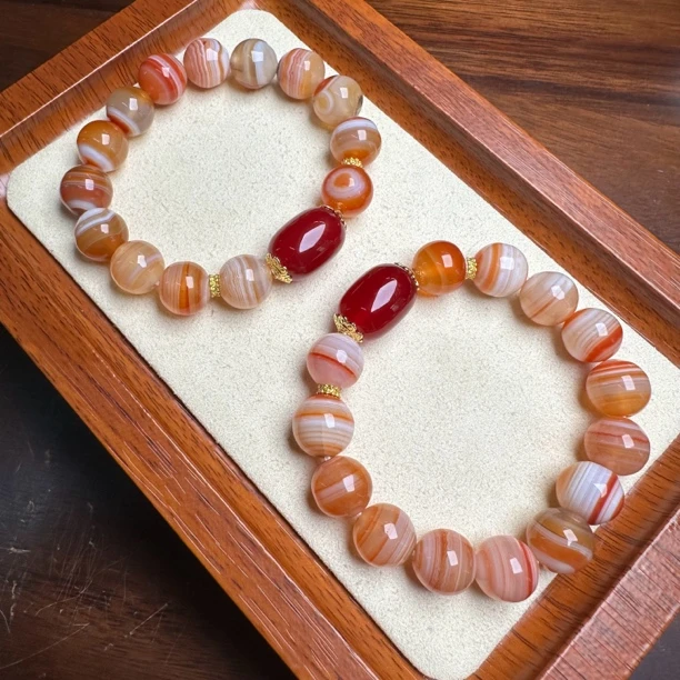 【艺品堂】12mm冰飘 缠丝 手串 设计款 新款多样性发一 达人