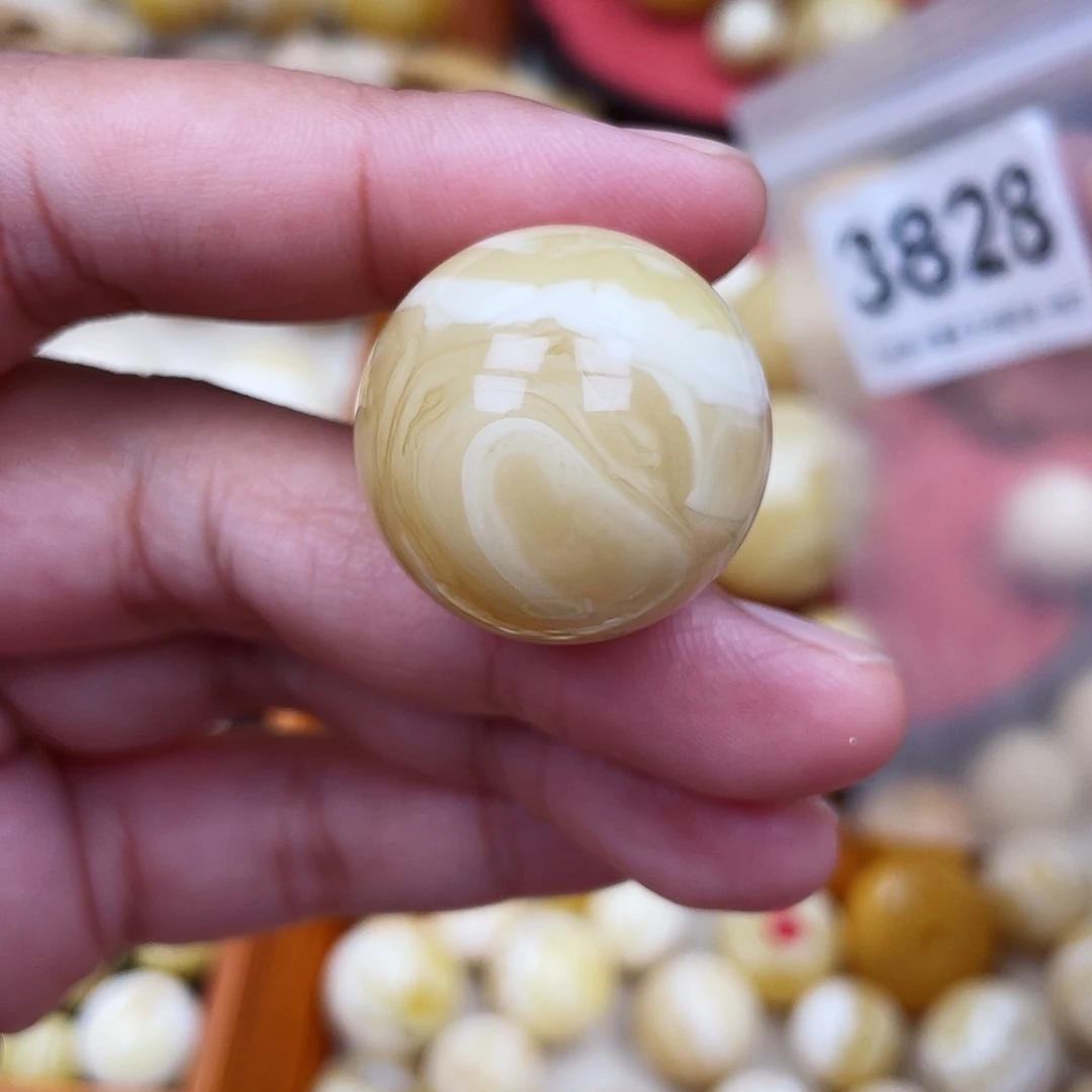 蜜蜡未镶嵌珠宝奇石粉25.4