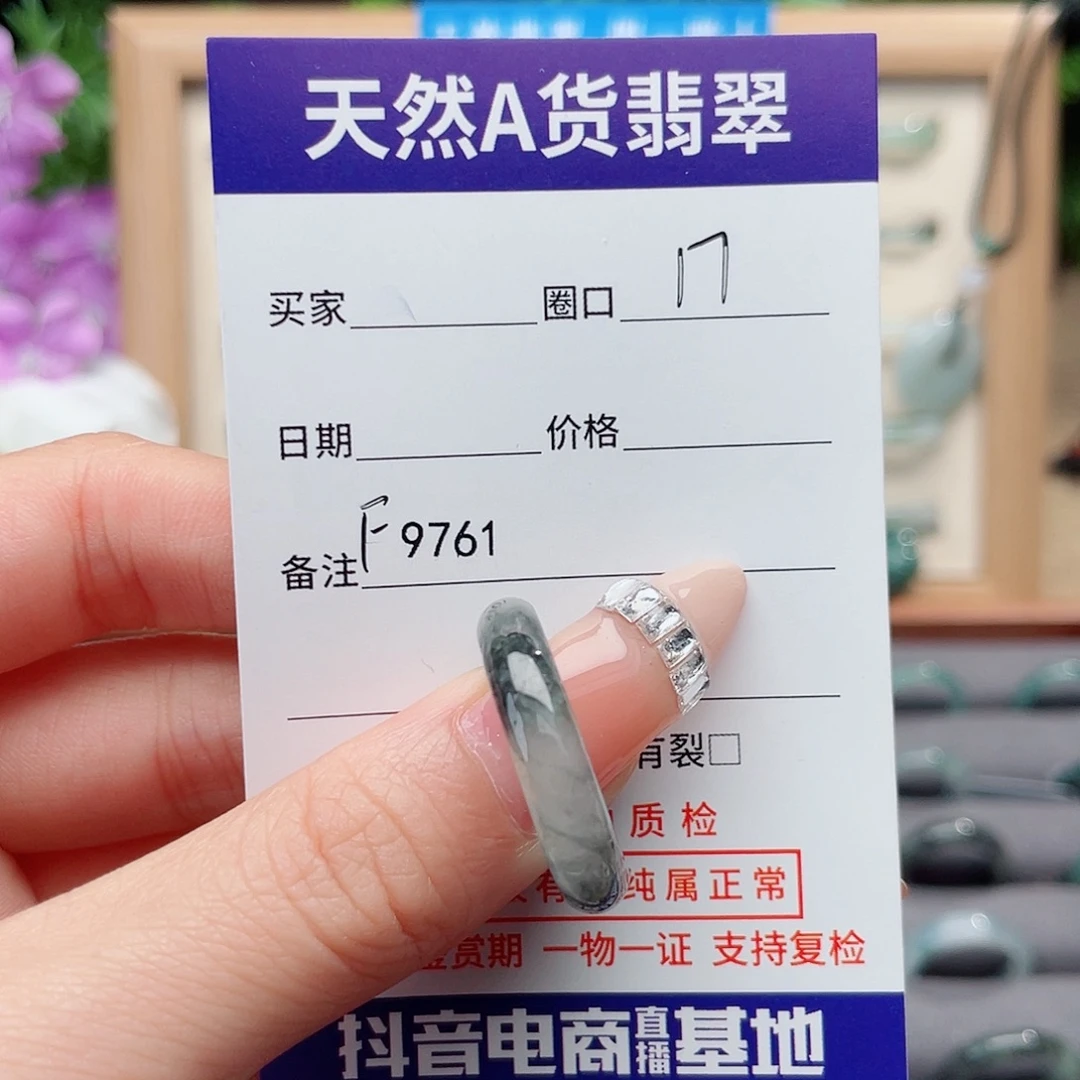 翡翠未镶嵌戒指F9761