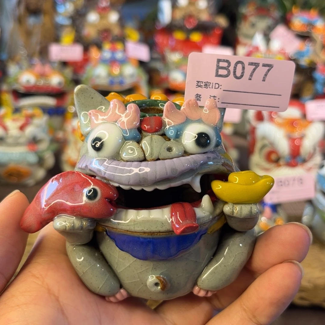 泥塑纯手工茶宠摆件