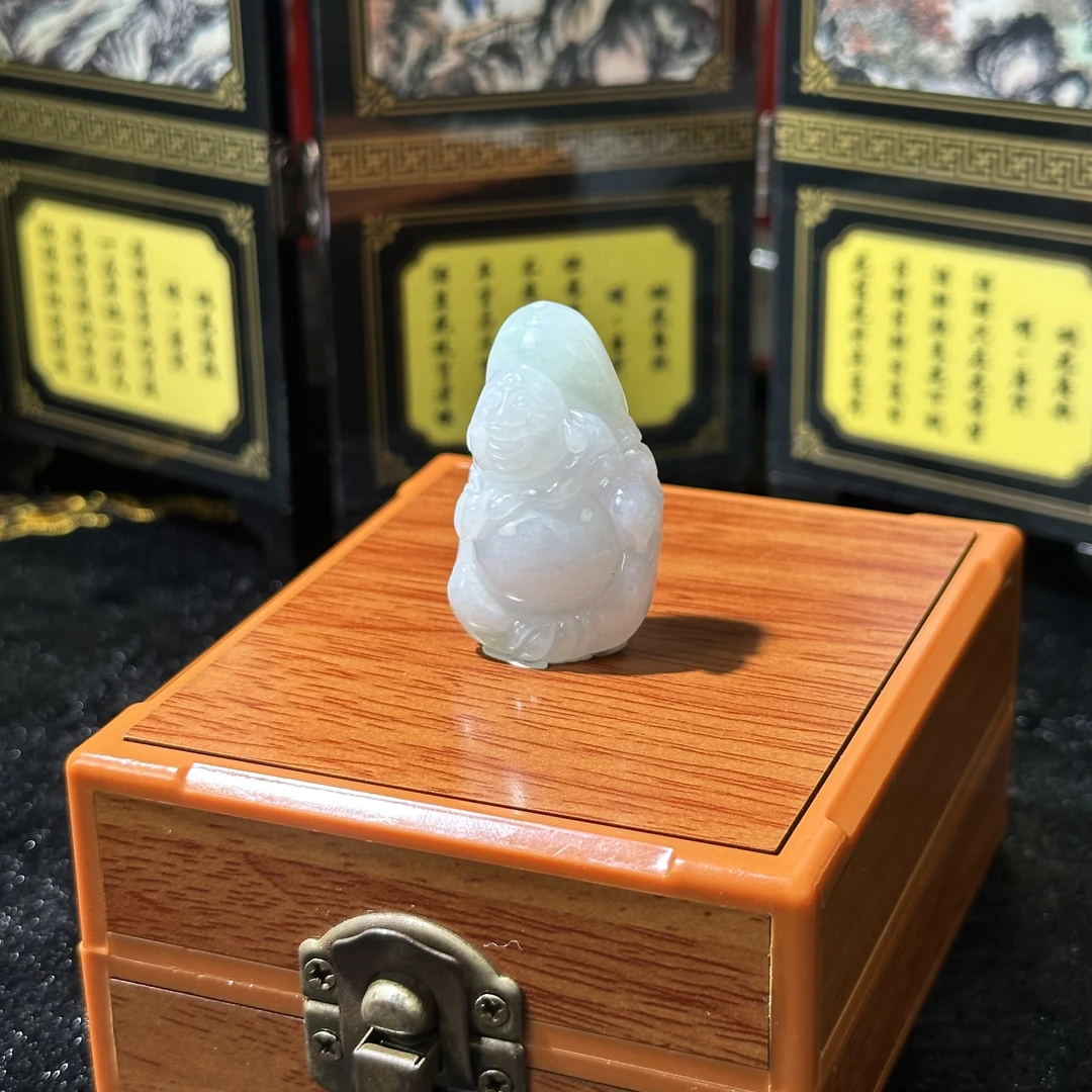 5198-天然翡翠-弥勒佛