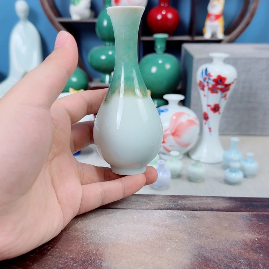 陶瓷手工小花器摆件