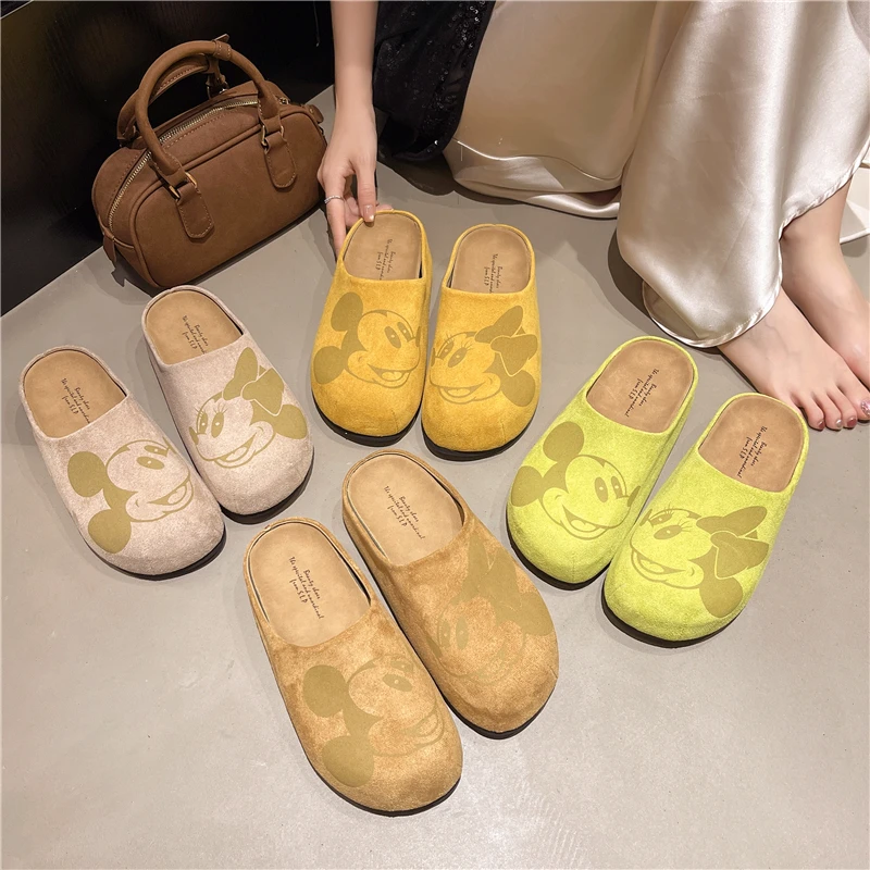 L卡通系列~时尚百搭一脚蹬包头勃肯拖鞋25120