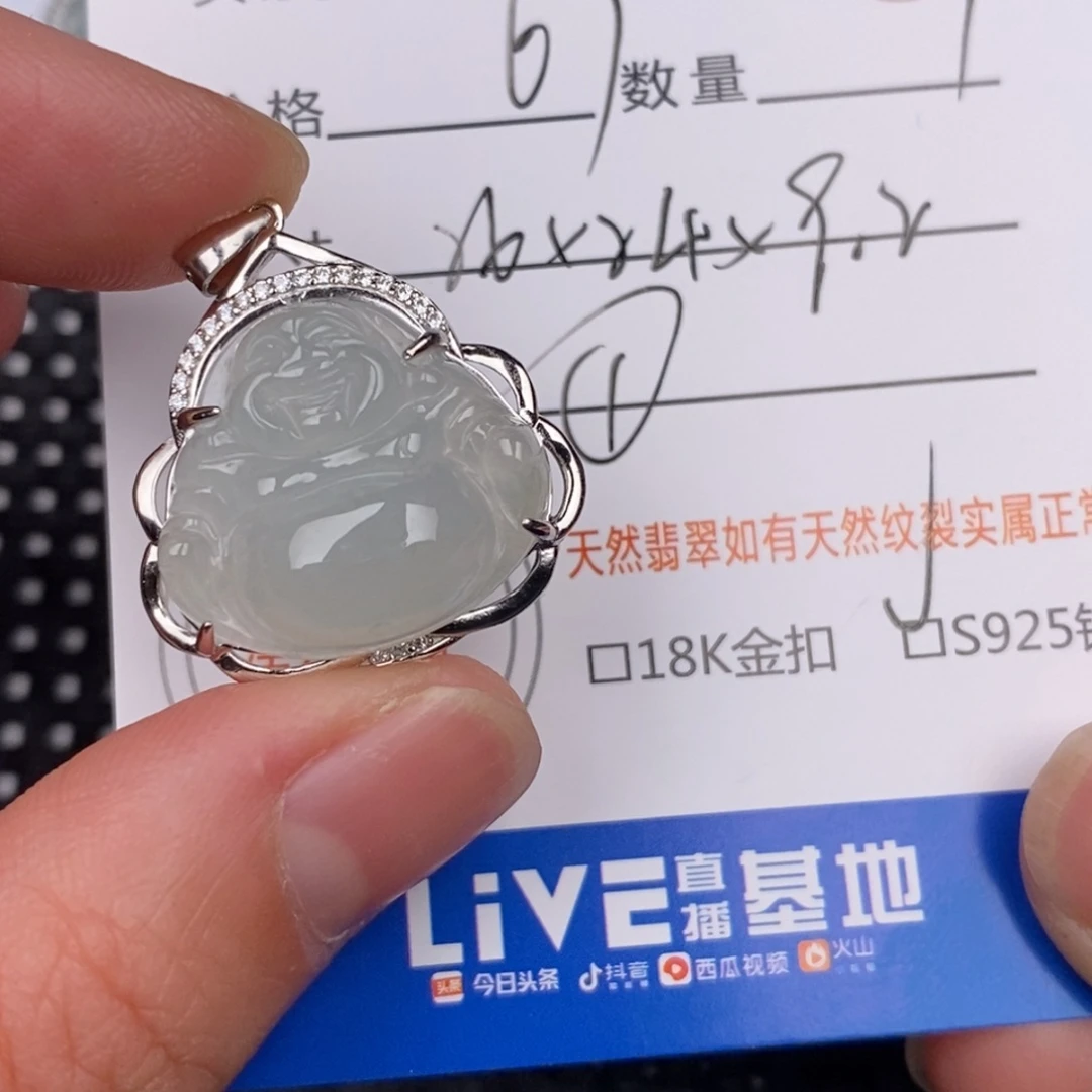 翡翠银S925镶嵌颈饰