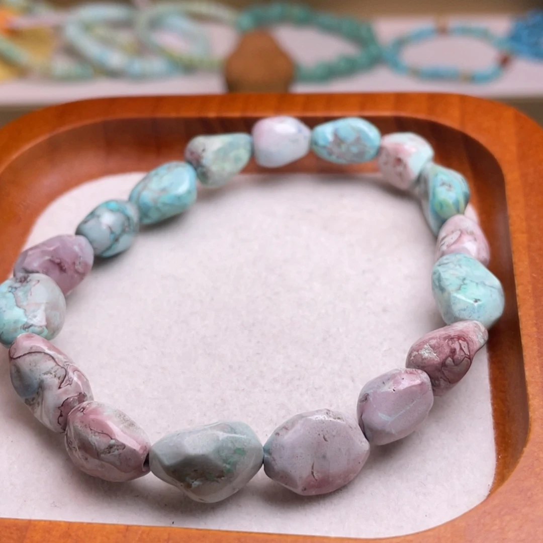 大理石非金属粉彩色随行手串