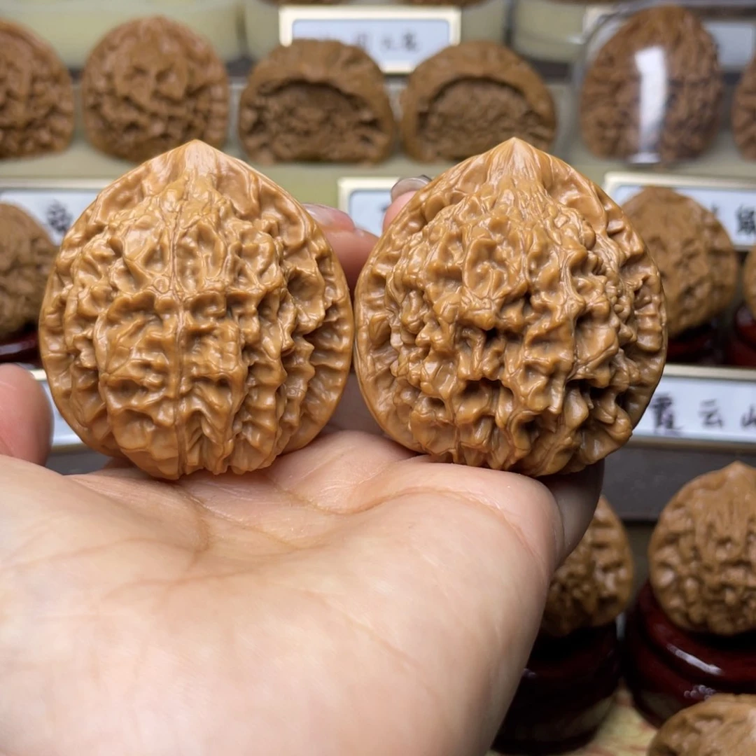 文玩核桃把件官帽45左右