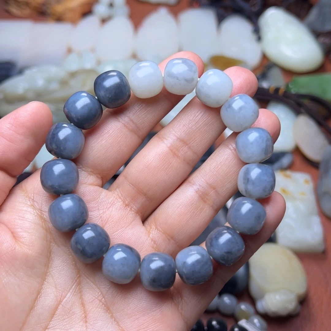 和田玉未镶嵌手链