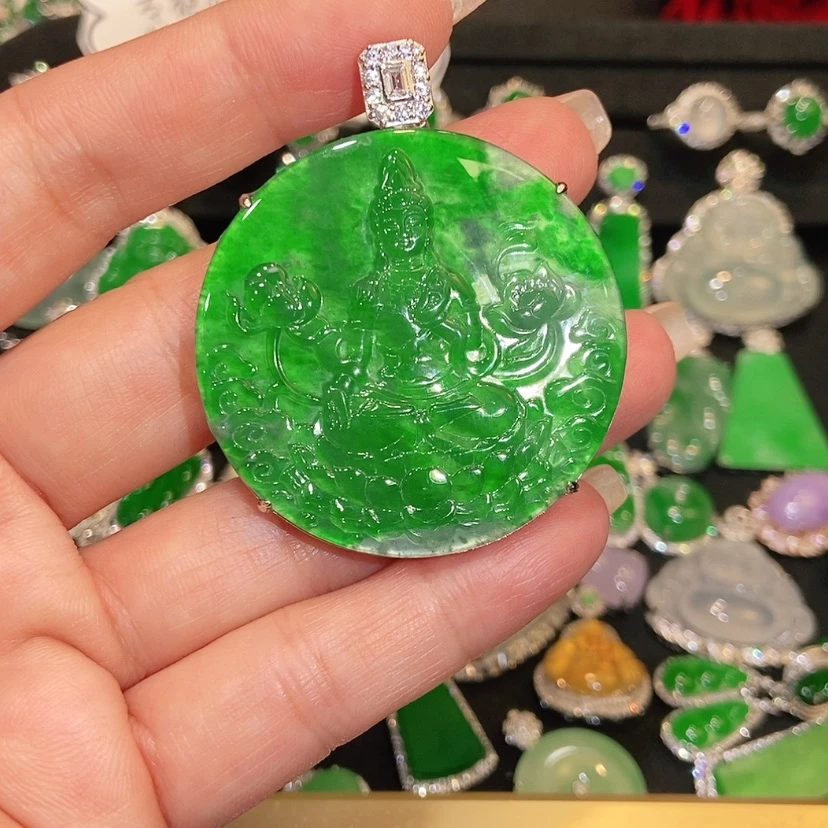 【闪购商品】翡翠未镶嵌颈饰天然翡翠