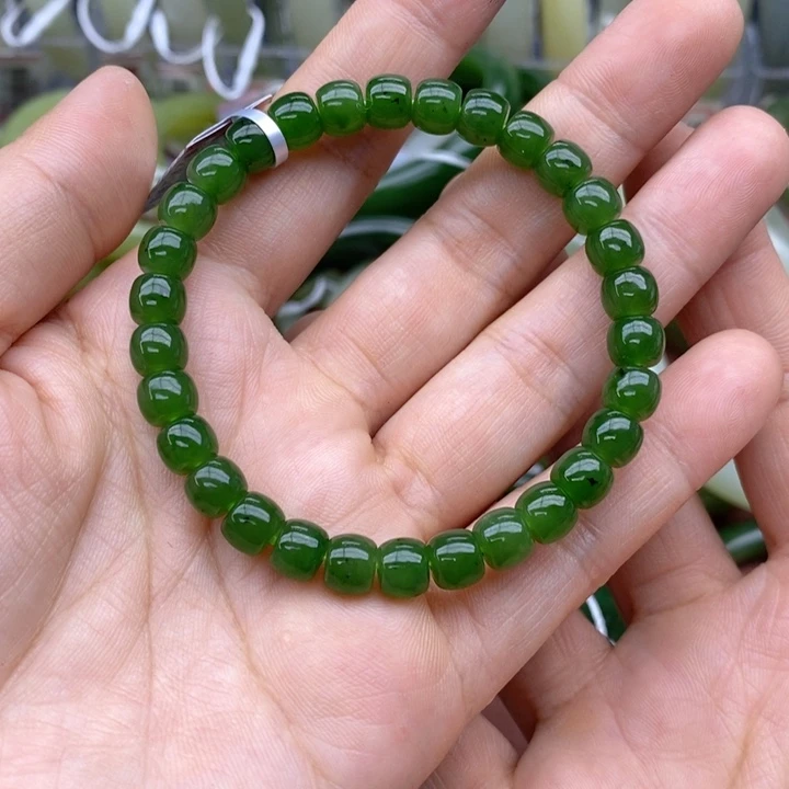 和田玉未镶嵌手链卡7