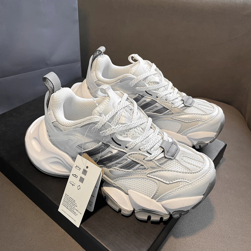 专柜正品 xlg赛博机甲鞋厚底老爹鞋男女款2025新款夏季休闲运动鞋