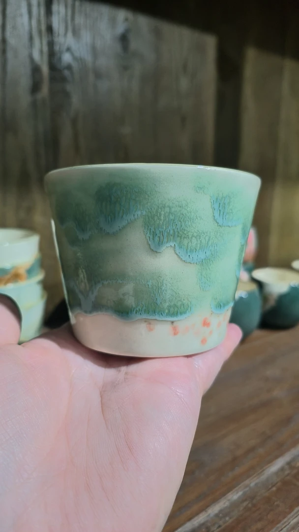 知止堂叠翠荞麦猪口杯