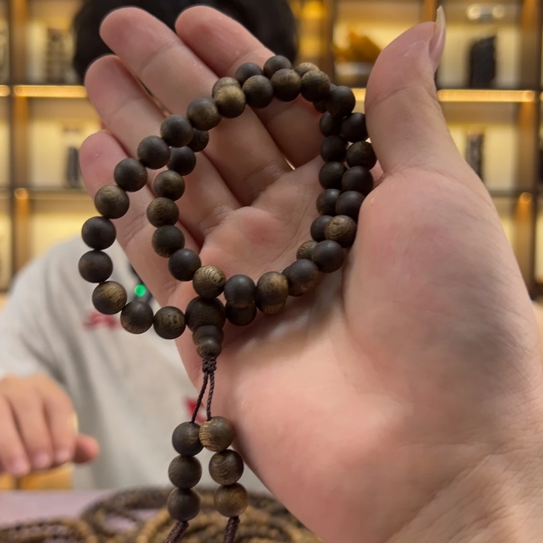 手串沉香0.8规格双圈10克