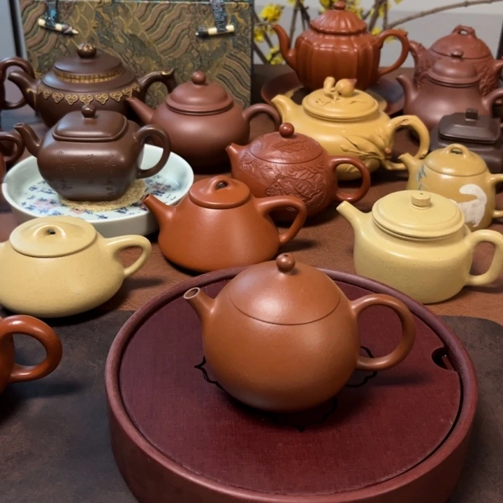 紫砂茶壶文旦红将坡壶