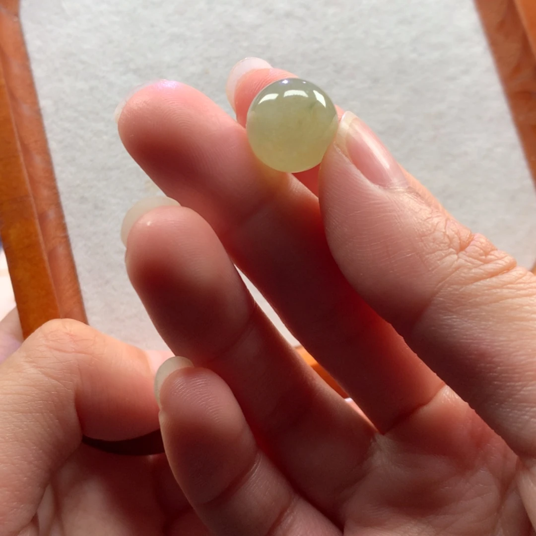 翡翠未镶嵌手链13mm无烧黄翡