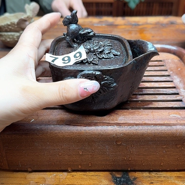 纯手工制作粗陶茶具