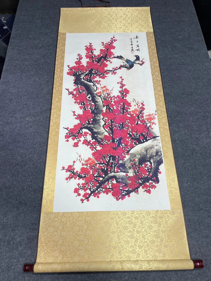 《喜上眉梢   爆款》 宽60高160 国画9.12