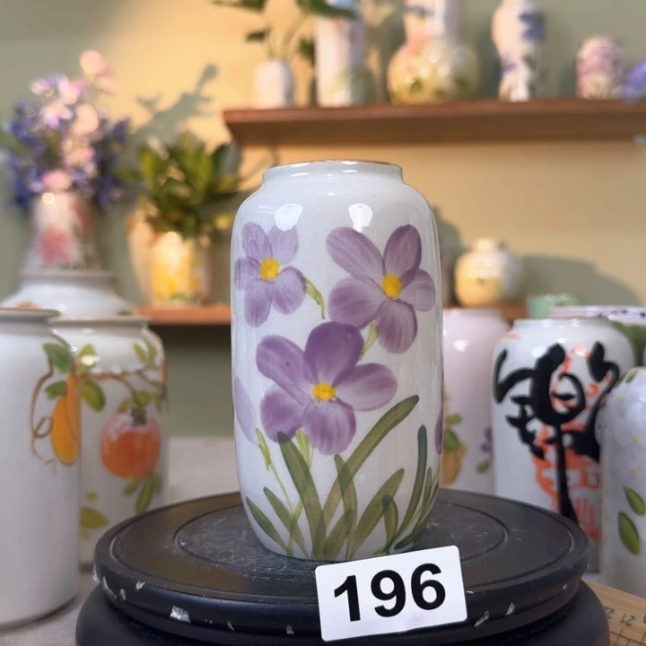 景德镇手绘陶瓷花瓶摆件无孔