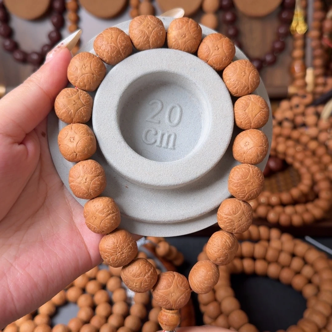 凤眼菩提把件16.5mm/同树麒麟眼手持