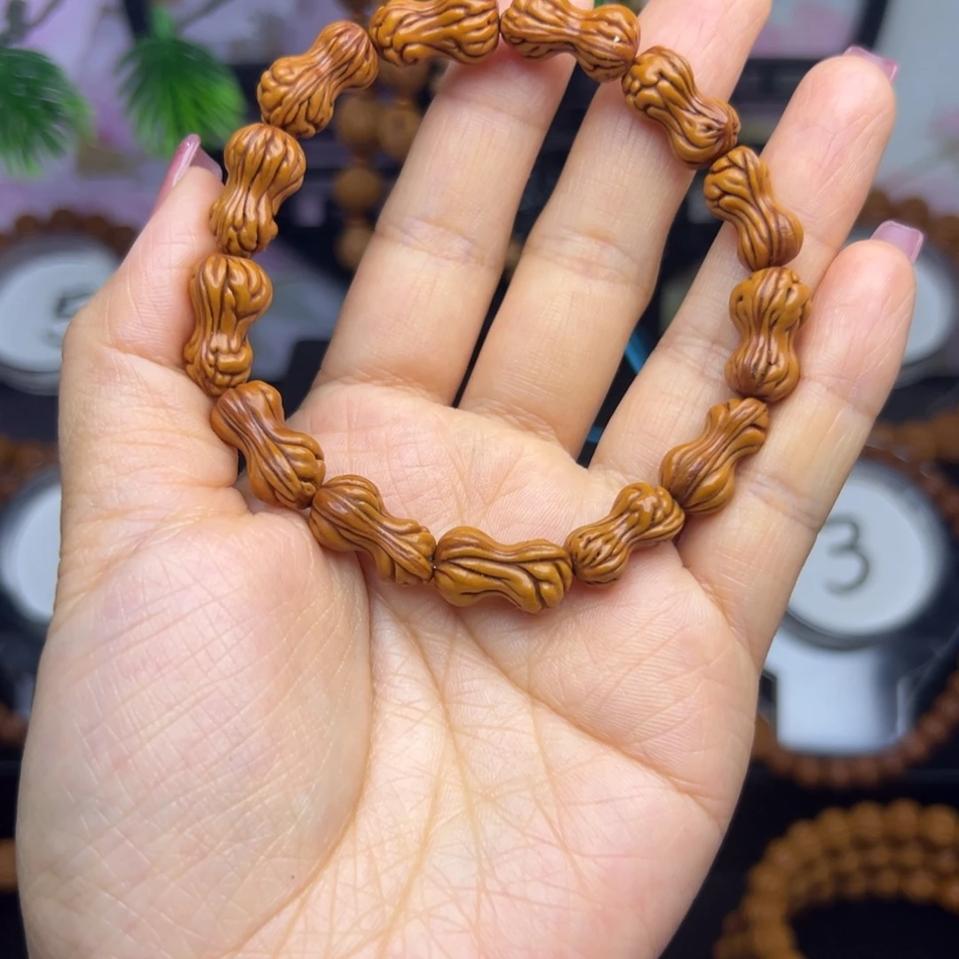 桃核吊坠龙纹桃核手串