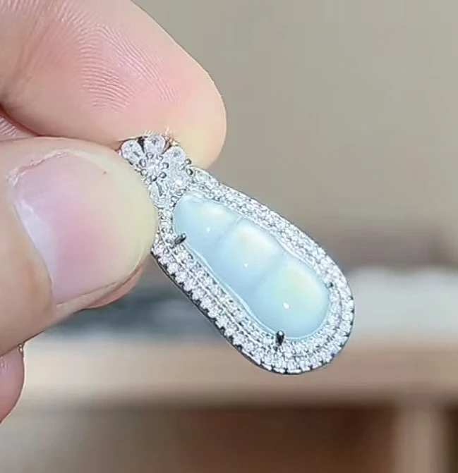 【雍天下】缅甸A玻璃种翡翠豆子-2 A35