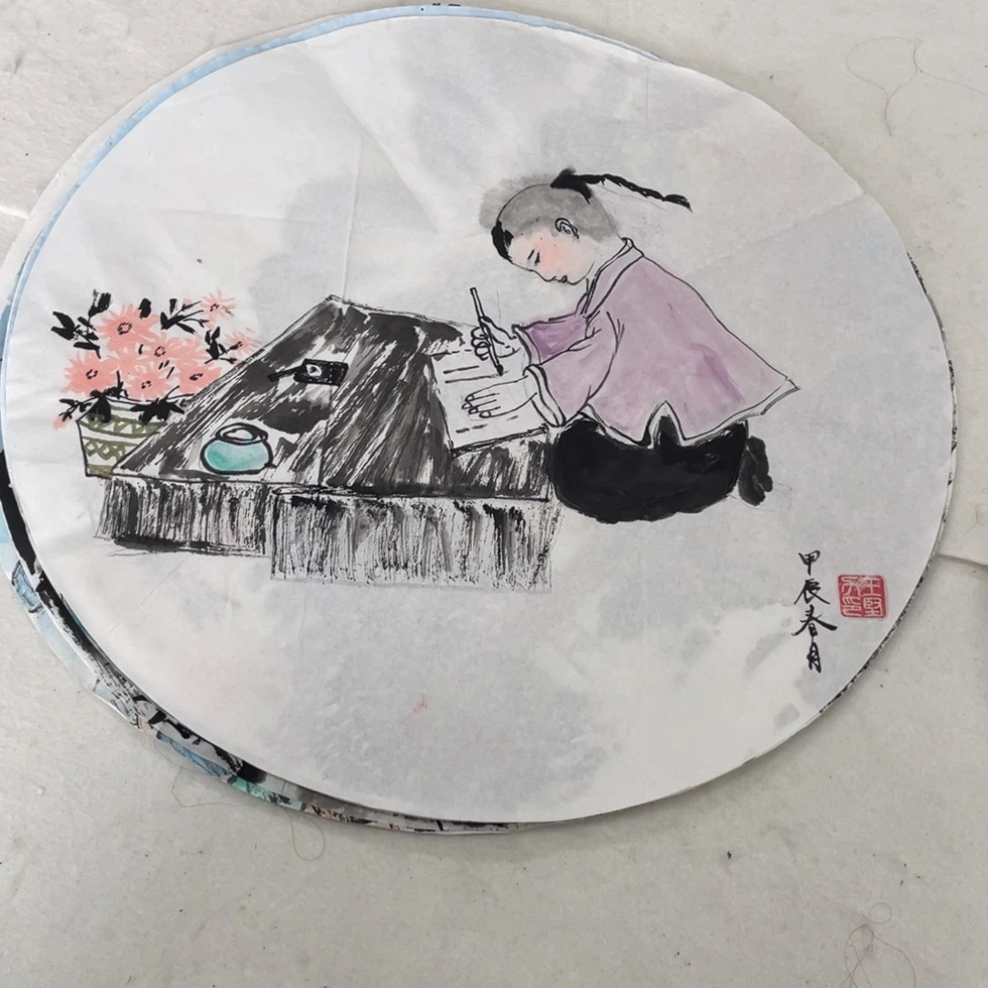 国画王坚力老师绘画