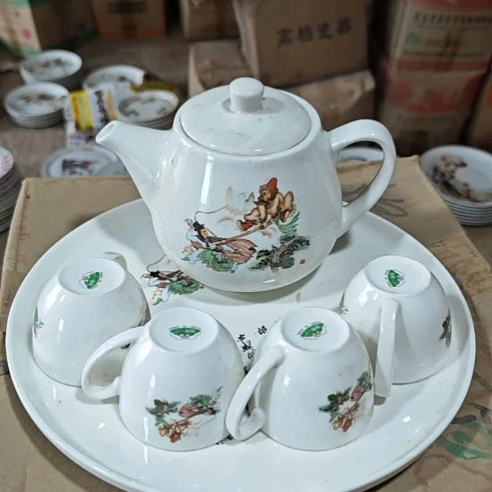 库存微瑕三打白骨精一套6杯