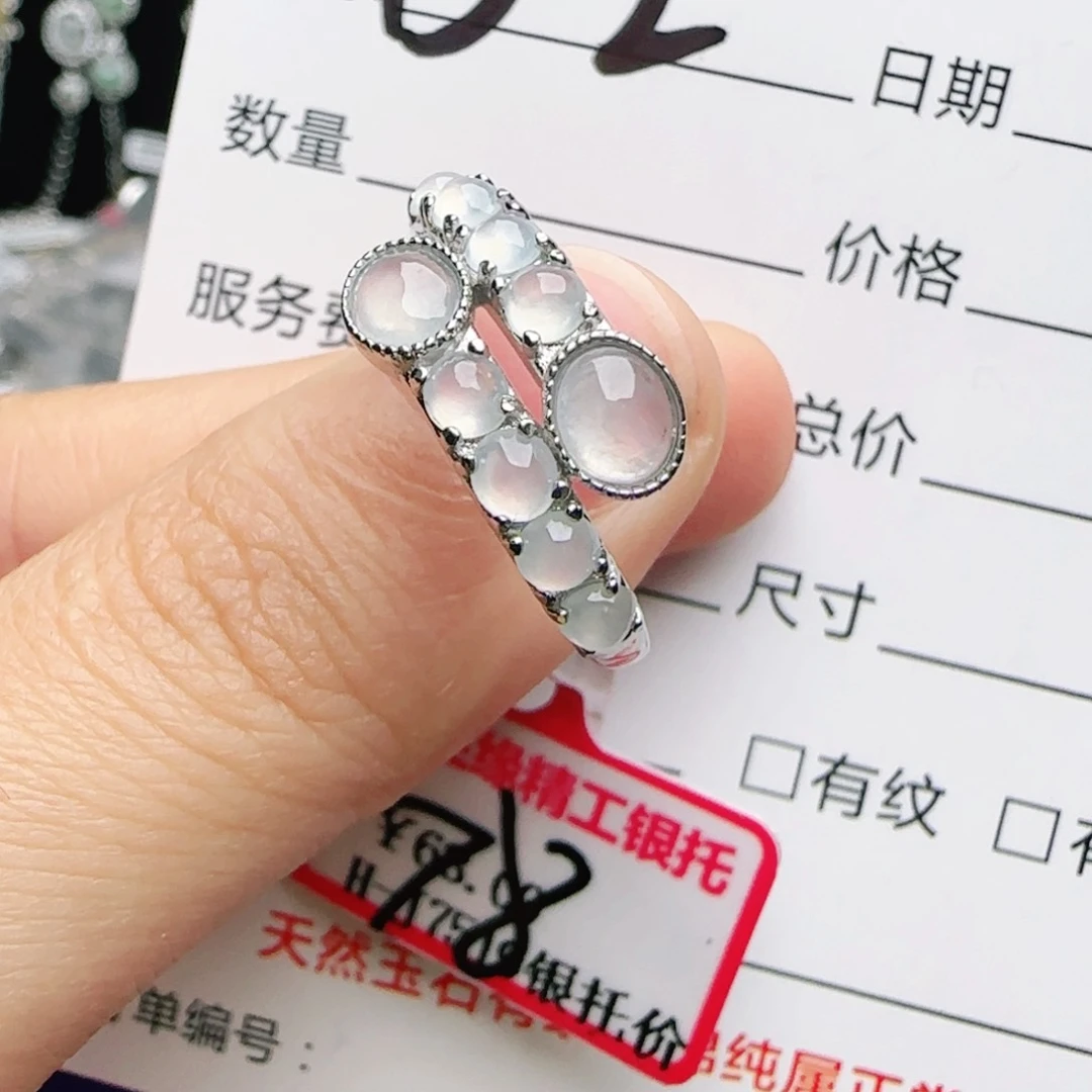 银S925镶嵌手链翡翠