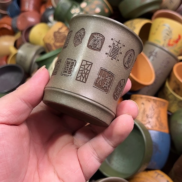 紫砂茶杯全手工紫砂主人杯