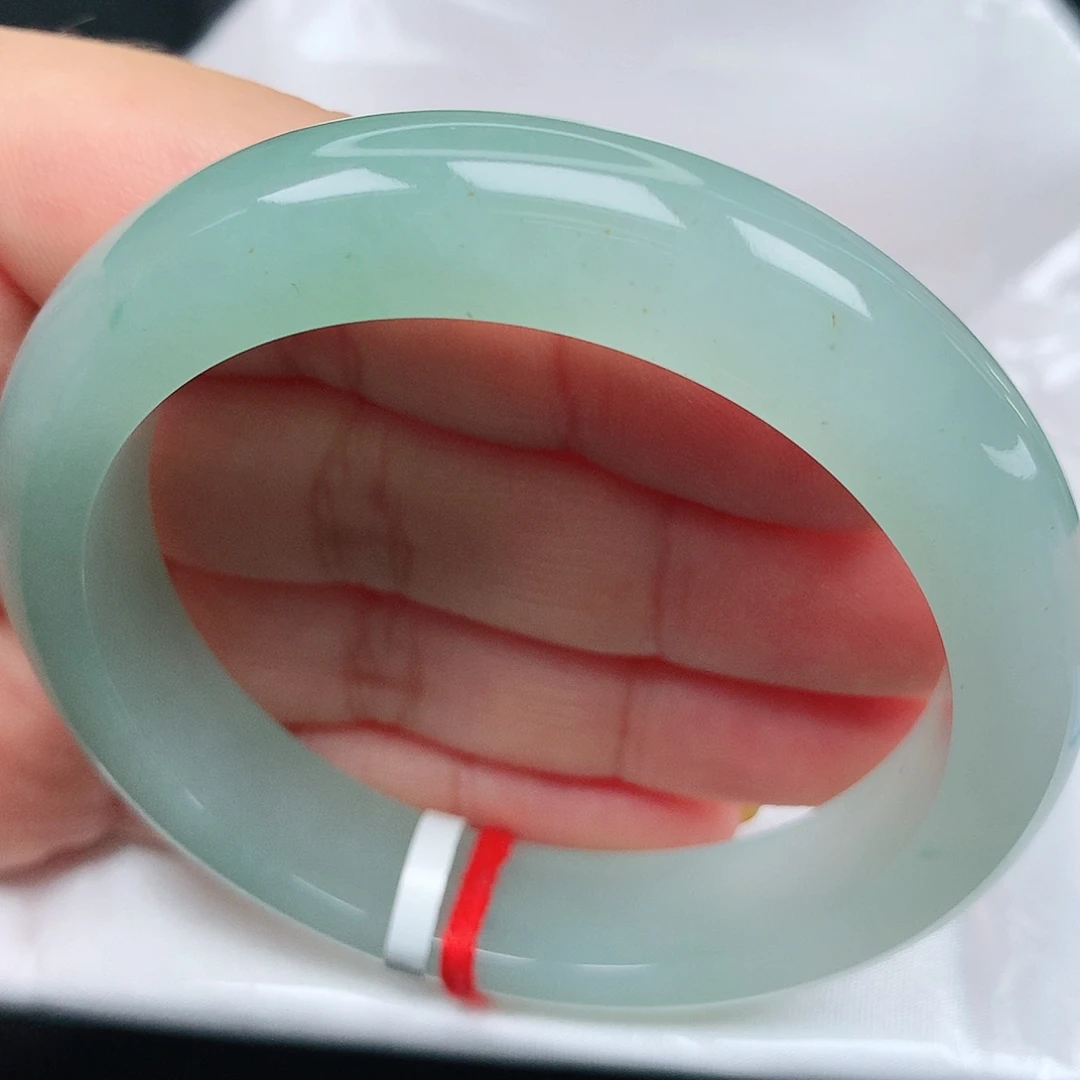 未镶嵌手镯翡翠13冰胶绿渐变